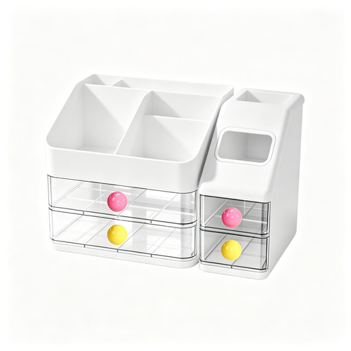 ✨ Beauty Storage | Acrylic Desktop Organizer | Elegant Makeup Display for Modern Vanities