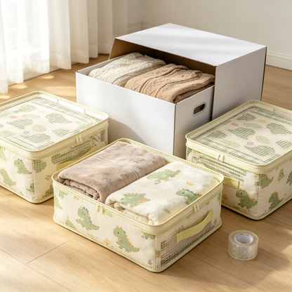 🌿 Home Essential | Mesh Fabric Bedding Storage | Space-Saving Closet Organization Solution