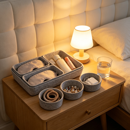 ✨ Home Storage | Felt Organizer Tray | Minimalist Desktop Storage for Everyday Spaces