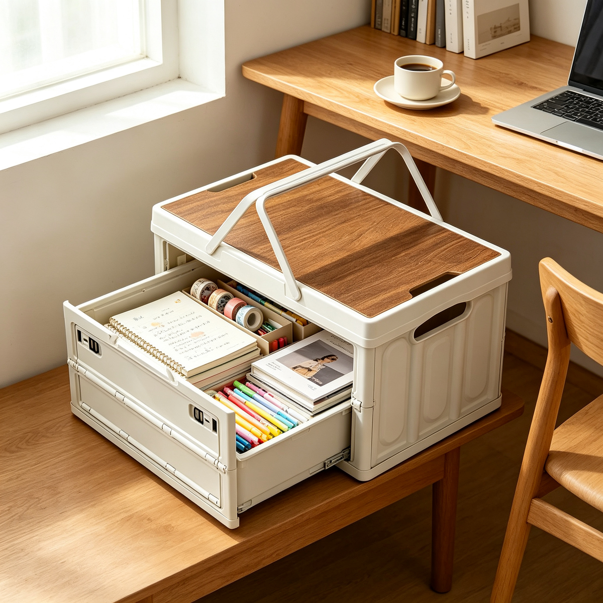 🏕️ Outdoor Storage | Foldable Plastic Organizer | Space-Saving Solution for Garages & Homes