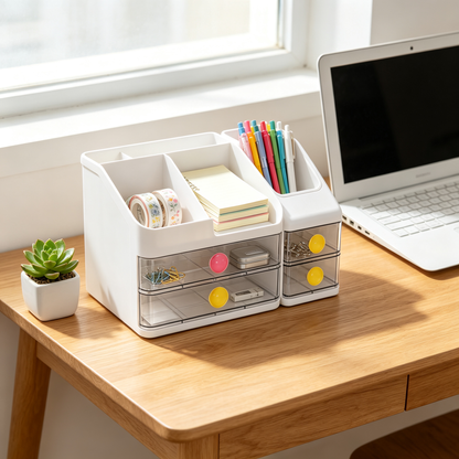 ✨ Beauty Storage | Acrylic Desktop Organizer | Elegant Makeup Display for Modern Vanities
