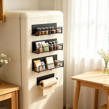 🖤 Home Organizer | Metal Wall Storage | Modern Kitchen & Office Space Saver