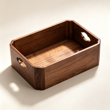 🌿 Home Storage | Natural Wood Organizer | Elegant Tea & Living Space Décor