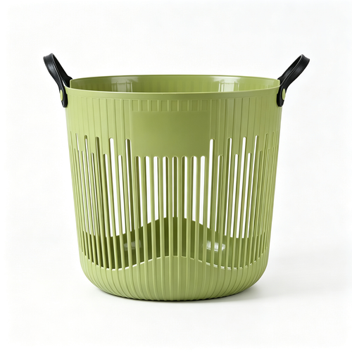 🧺 Home Essential | Plastic Laundry Basket | Ventilated Storage Solution for Modern Homes