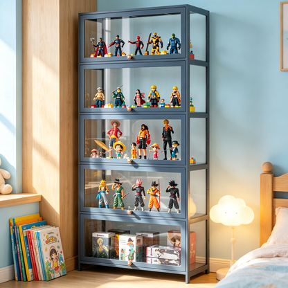 🧸 Toy Storage | Acrylic Display Cabinet | Modern Organizer for Kids’ Collections