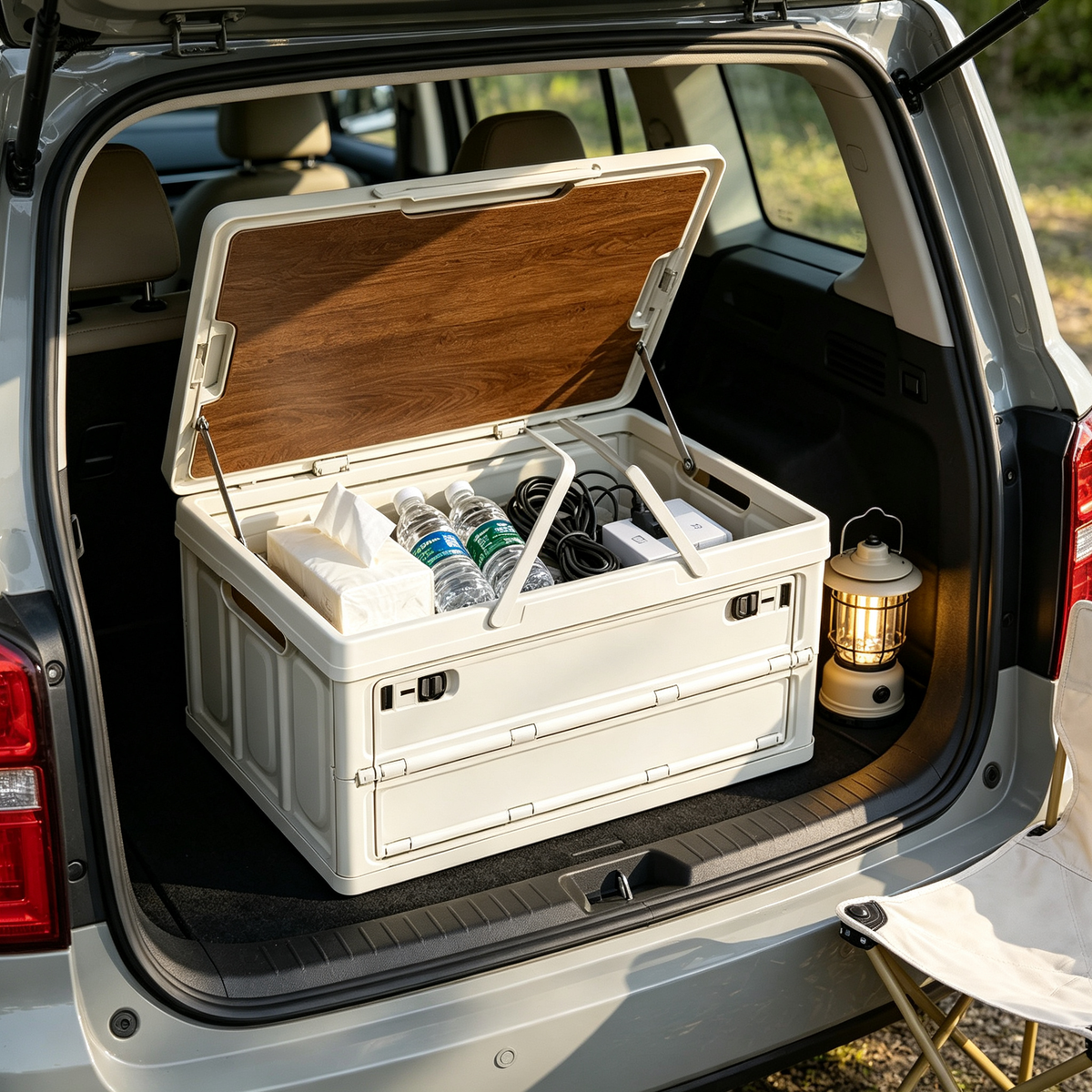 🏕️ Outdoor Storage | Foldable Plastic Organizer | Space-Saving Solution for Garages & Homes