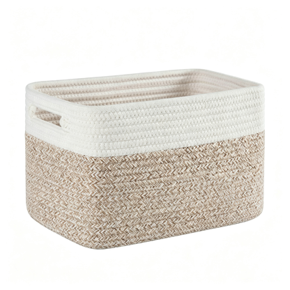 🧺 Home-Ready | Cotton Rope Woven Texture | Minimalist Laundry Storage