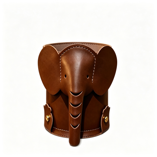 🐘 Home Decor | Vintage Leather Storage | Elegant Organizer for Stylish Spaces