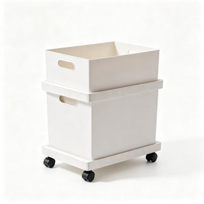 🏠 Home Storage | Plastic Rolling Organizer | Modern Space-Saving Cart for Every Room