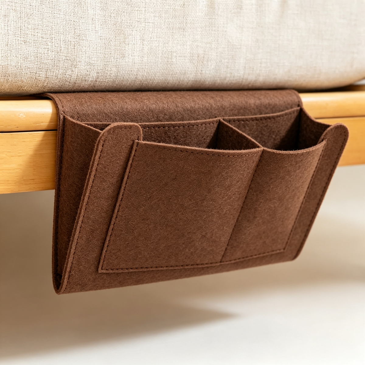 ✨ Space-Saving | Felt Bedside Organizer | Smart Storage Solution for Modern Homes