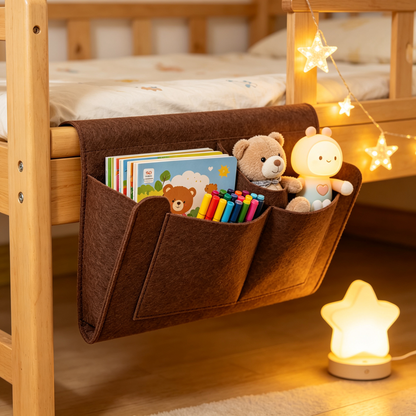✨ Space-Saving | Felt Bedside Organizer | Smart Storage Solution for Modern Homes