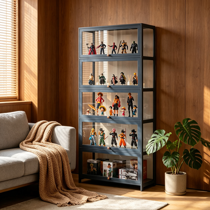 🧸 Toy Storage | Acrylic Display Cabinet | Modern Organizer for Kids’ Collections