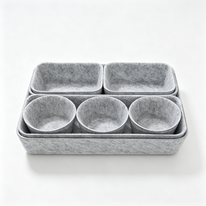 ✨ Home Storage | Felt Organizer Tray | Minimalist Desktop Storage for Everyday Spaces