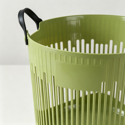 🧺 Home Essential | Plastic Laundry Basket | Ventilated Storage Solution for Modern Homes