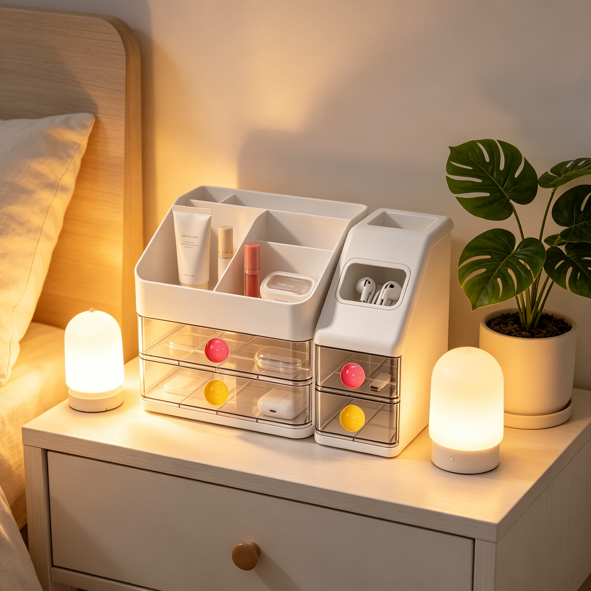 ✨ Beauty Storage | Acrylic Desktop Organizer | Elegant Makeup Display for Modern Vanities