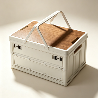 🏕️ Outdoor Storage | Foldable Plastic Organizer | Space-Saving Solution for Garages & Homes
